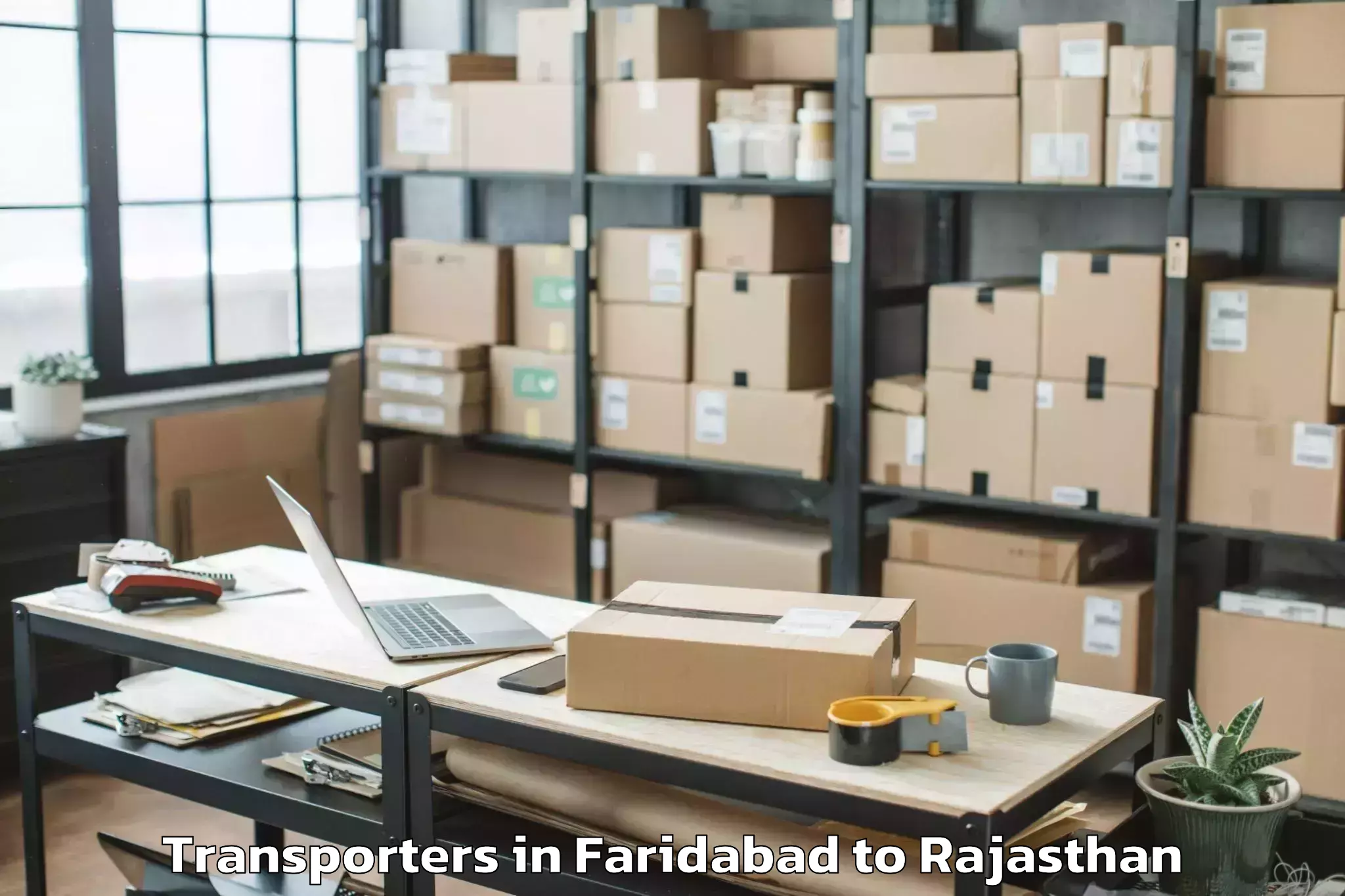 Leading Faridabad to Bagru Transporters Provider